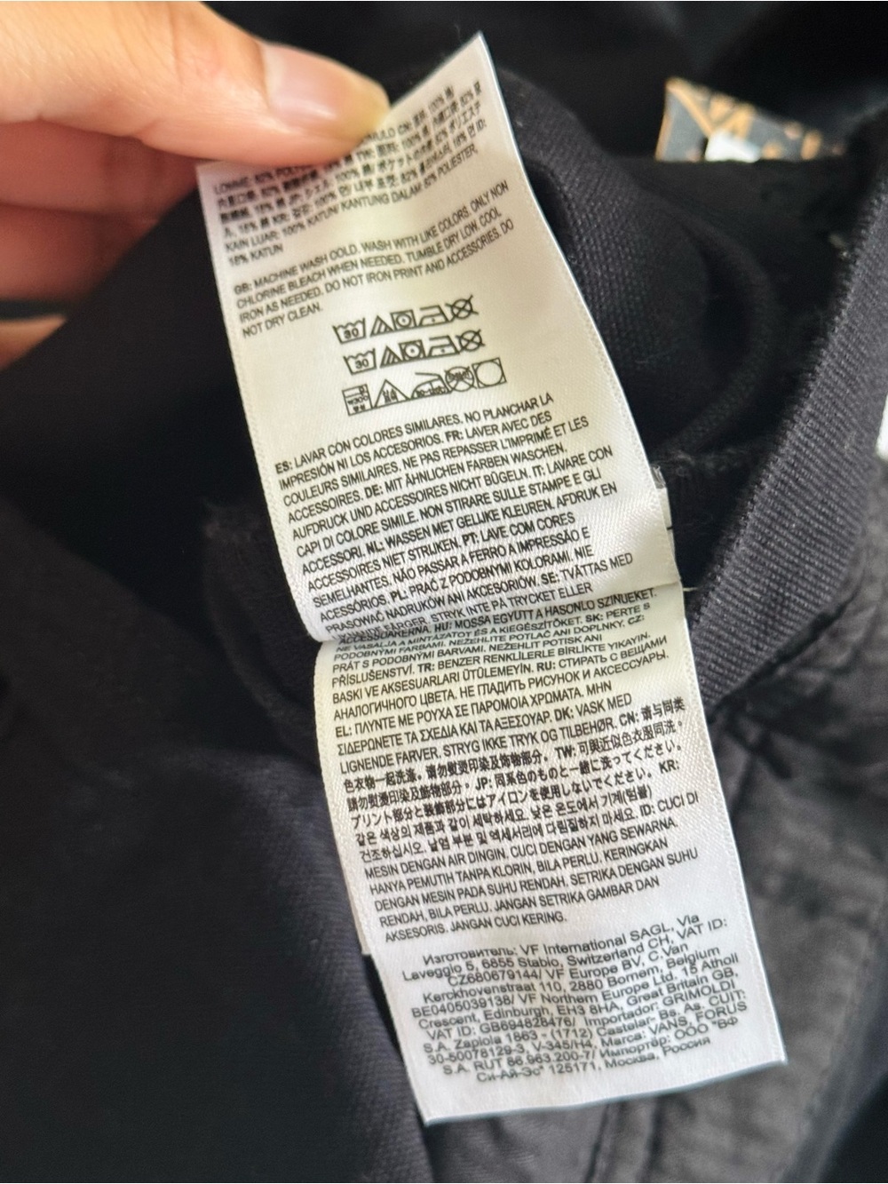 Vans Black Bib Overalls Pants - Picture 11 of 13